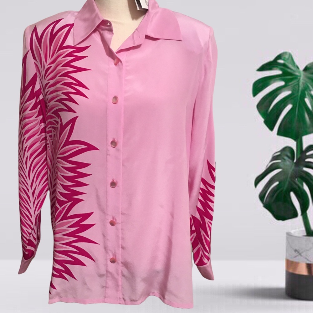 Bob Mackie Button Down Blouse - Picture 1 of 7